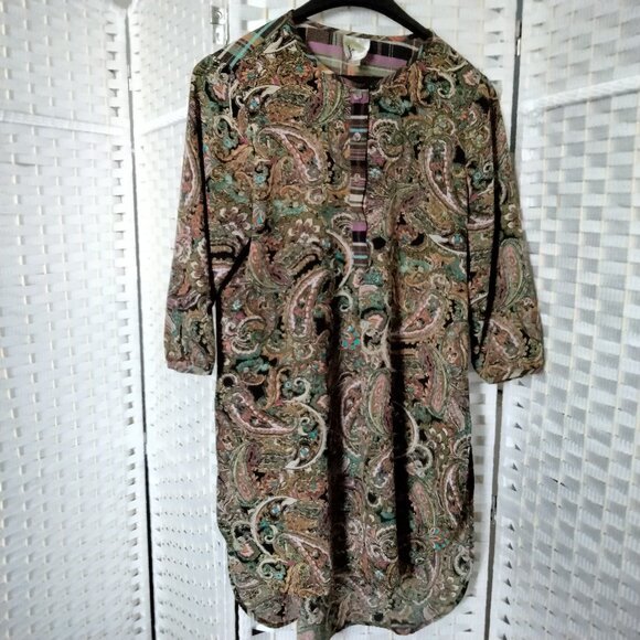 Fig and Flower paisley tunic size small - Picture 1 of 3